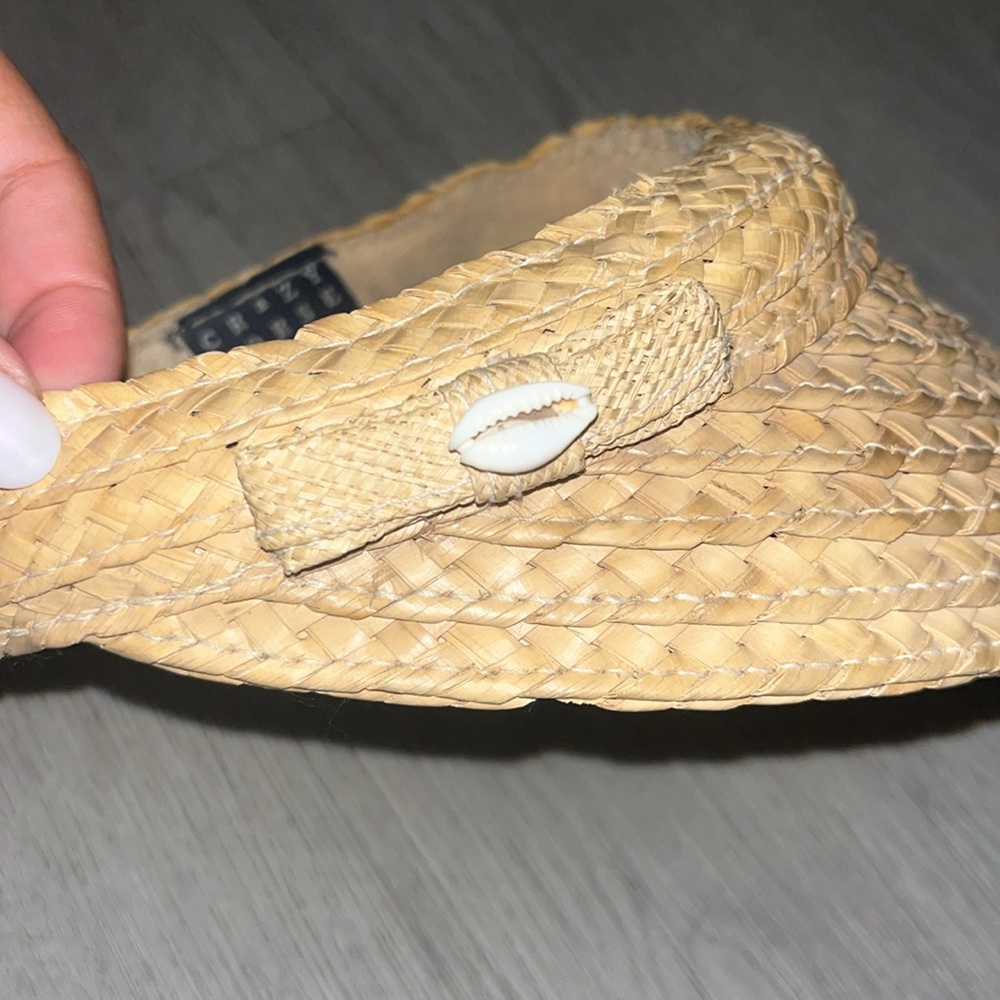 Vintage Straw Visor - image 2